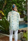 SIENNA BLOUSE - blue opal